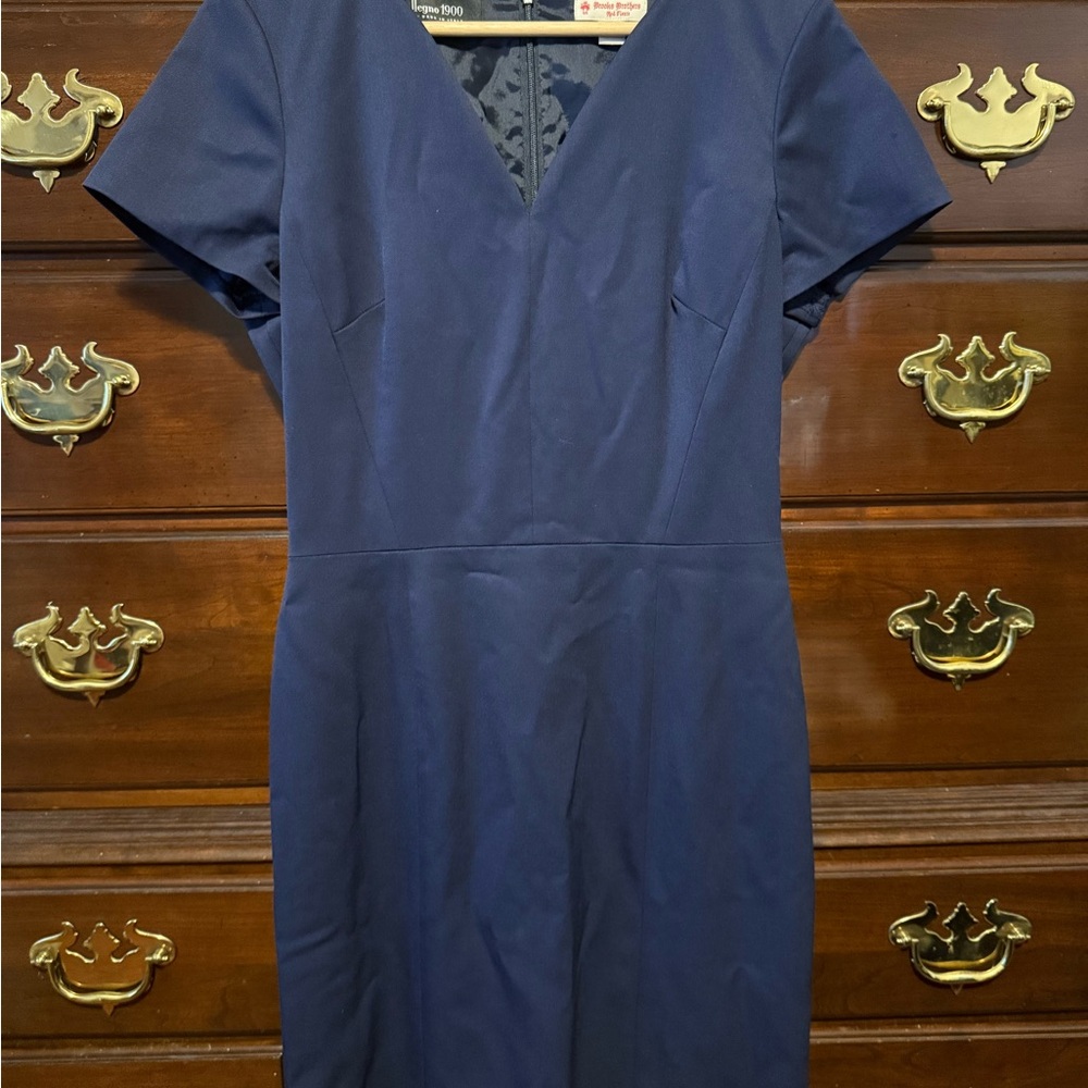 Brooks Brothers Classic Navy Midi Dress